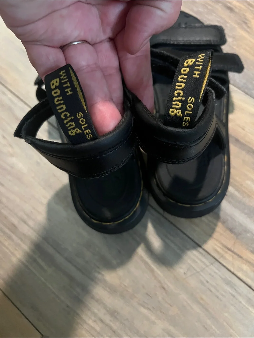 Dr. Martens Kids Klaire Leather Strap Sandals size 3